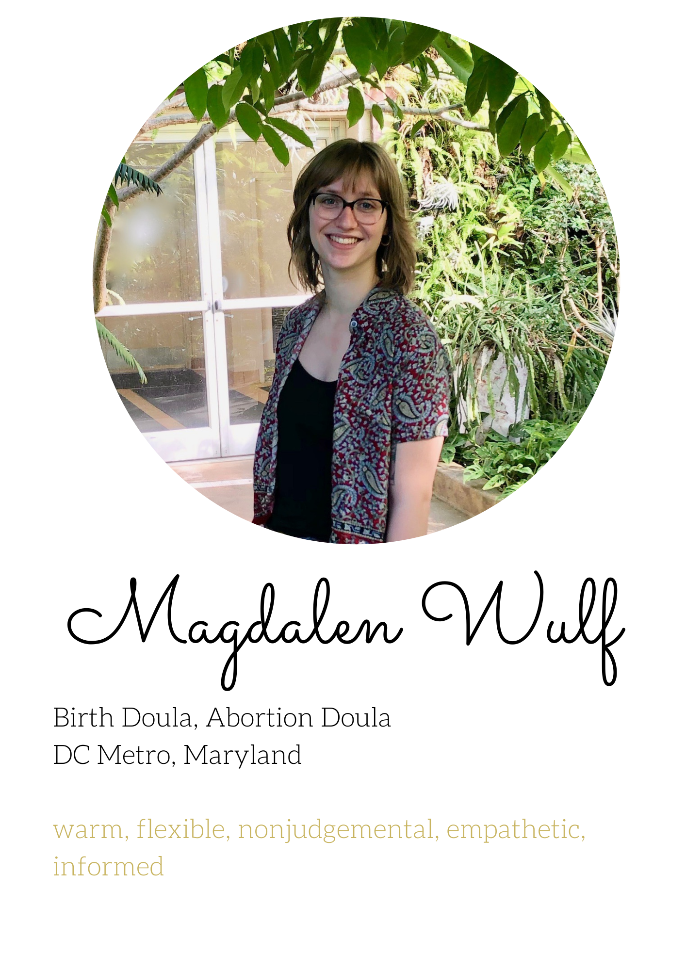magdalen Wulf Birth Doula maryland Baltimore